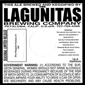 The Lagunitas Brewing Company Dry Hopped Fusion 19 January 2014