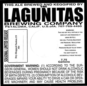 The Lagunitas Brewing Company Dry Hopped Fusion 19
