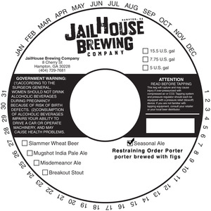 Jailhouse Brewing Company Restraining Order Porter January 2014