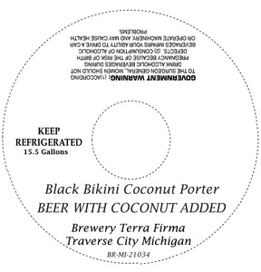 Brewery Terra Firma Black Bikini Coconut Porter