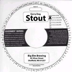 Big Elm Brewing Gerry Dog Stout