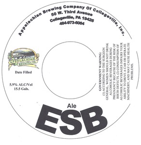 Appalachian Brewing Co Esb January 2014