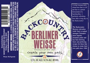 Backcountry Berliner Weisse