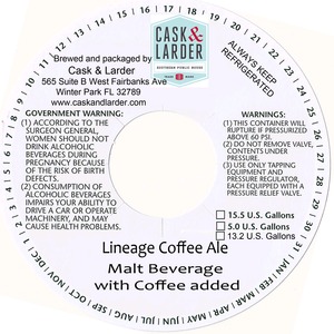 Cask & Larder Lineage Coffee Ale