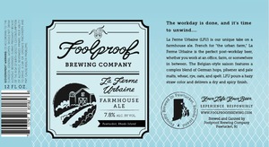 Foolproof Brewing Company La Ferme Urbaine January 2014