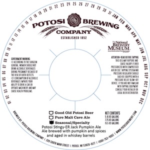 Potosi Stingy-er Jack Pumpkin Ale