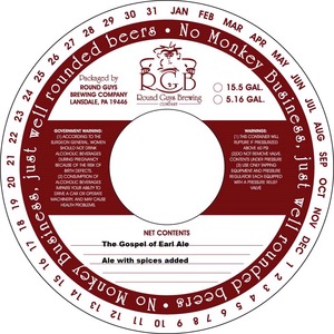 Round Guys Brewing Company Gospel Of Earl Ale January 2014