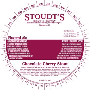 Stoudt's Chocolate Cherry Stout January 2014
