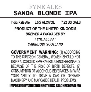 Fyne Ales Sanda Blonde IPA