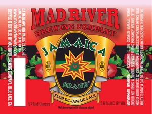 Mad River Brewing Company Flor De Jamaica
