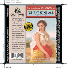 Smuttynose Brewing Co. Wheat Wine Ale January 2014