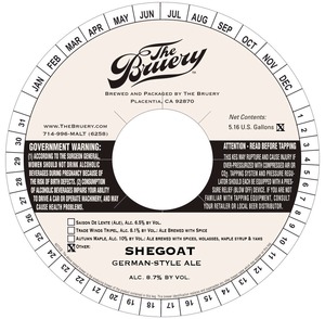 The Bruery Shegoat January 2014