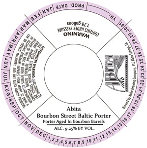 Abita Abita Bourbon Street Baltic Porter January 2014