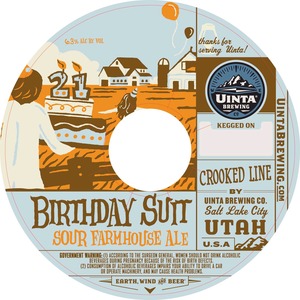 Uinta Brewing Company Birthday Suit Sour Farmhouse