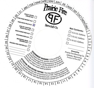 Prairie Fire Brewing Company Tree Rock January 2014