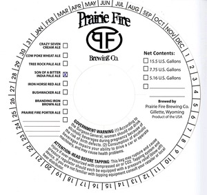 Prairie Fire Brewing Company Son Of A Bitter January 2014