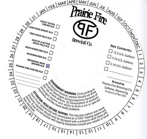 Prairie Fire Brewing Company Branding Iron January 2014