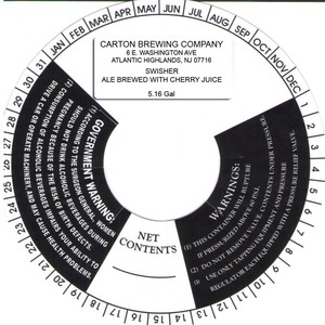 Carton Brewing Company Swisher January 2014