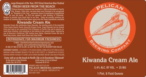 Pelican Brewing Company Kiwanda Cream Ale January 2014