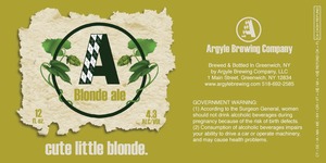 Argyle Brewing Company, LLC Cute Little Blonde