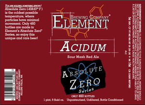 Element Brewing Company Acidum January 2014