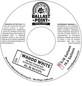 Ballast Point Brewing Company Wahoo February 2014