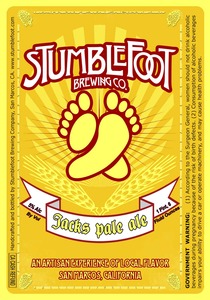 Stumblefoot Brewing Co. Jack's Pale