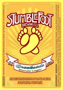 Stumblefoot Brewing Co. Creekside Blonde