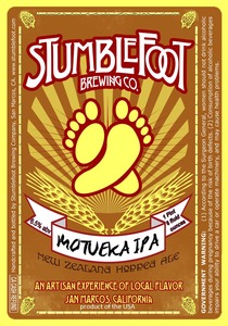 Stumblefoot Brewing Co. Motueka IPA
