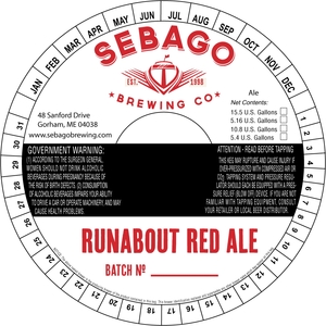 Sebago Brewing Company Runabout Red Ale