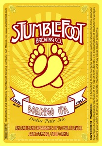 Stumblefoot Brewing Co. Borrego IPA