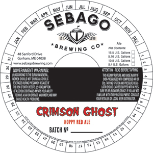 Sebago Brewing Company Crimson Ghost Hoppy Red Ale
