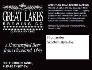 The Great Lakes Brewing Co. Highlander February 2014