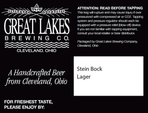 The Great Lakes Brewing Co. Stein Bock