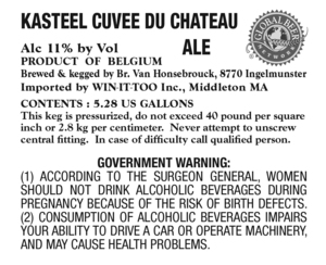 Kasteel Cuvee Du Chateau January 2014