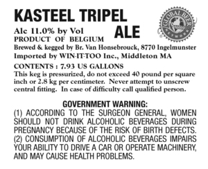 Kasteel Tripel January 2014