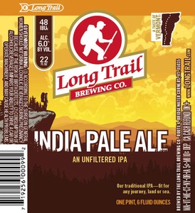 Long Trail Brewing Company An Unfiltered IPA January 2014