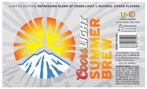 Coors Light Summer Brew Citrus Radler