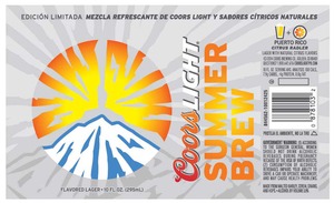 Coors Light Summer Brew Citrus Radler