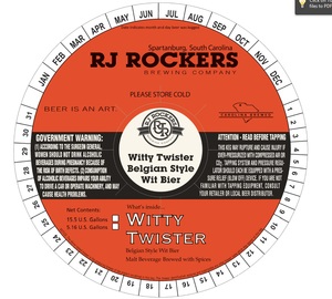 R.j. Rockers Brewing Company, Inc. Witty Twister Belgian Style Wit Bier
