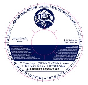 Blue Mountain Brewery Brewer's Reserve