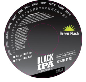 Green Flash Brewing Company Black IPA January 2014