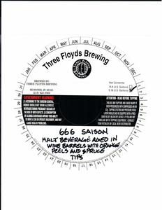 Three Floyds Brewing 666 Saison January 2014