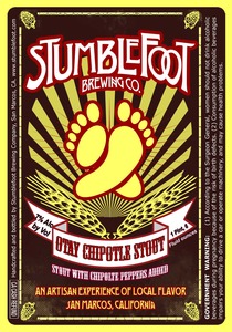 Stumblefoot Brewing Co. Otay Chipotle Stout