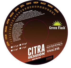 Green Flash Brewing Company Citra Session January 2014