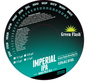 Green Flash Brewing Company Imperial IPA January 2014