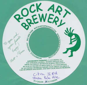 Rock Art Brewery Citra IPA February 2014