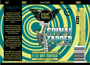 Right Brain Brewery Spinal Tapper February 2014