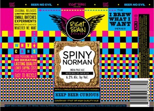 Right Brain Brewery Spiny Norman February 2014