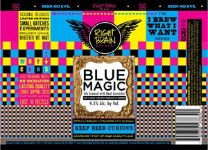 Right Brain Brewery Blue Magic February 2014